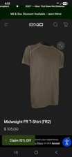 XGO Flame Retardant FR 4 Tan499, Tactical Men's Crew T-Shirt, XXL picture