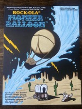 Rock-ola Pioneer Balloon Arcade Pinball FLYER Original Ad Promo Poster Not PCB picture