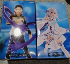 Subaru Natsuki & Emilia Figure 2 Types Set  Re:Zero Gigo Limited Furyu picture