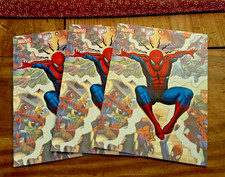 2013 Rittenhouse Marvel Greatest Battles #P1 Spider-Man Promo Lot Of 3 picture