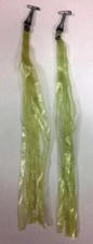 New old stock vintage Glitter Lime GREEN bicycle STREAMERS with SILVER FLECK picture