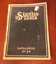1912 ORIGINAL Stanley Tools Catalog Book Planes Chisels No 34 picture