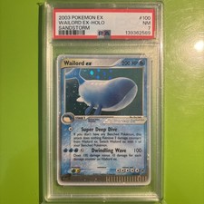 RARE LOW POP 2003 POKEMON EX SANDSTORM #100 WAILORD EX-HOLO SANDSTORM PSA 7 picture