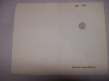 Santa Fe Railway -Fred Harvey Dinner Menu  