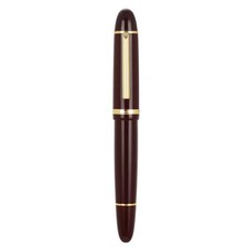 Wine Red Acrylic Fountain Pen Metal Gold Clip Fine 0.5mm Nib Writing Ink Pen picture