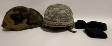 Us military surplus ACS combat helmet w/ woodland multicam reversible cover SDS  picture