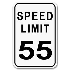 Speed Limit 55 MPH 12x18 Aluminum Street Sign Garage Decor Birthday Anniversary picture