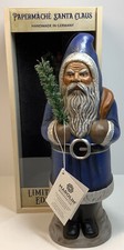 Brand New Marolin Santa with Tree on Base Blue 13” picture