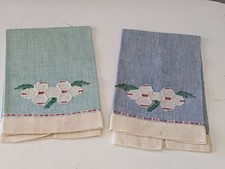 Vtg Set of 2 Linen Dish/Tea Towels picture