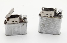 2 Abdulla De Luxe Vintage French Petrol Lighter 1930s  FOR PARTS OR RESTORATION picture