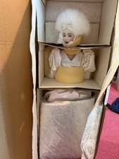 Franklin Heirloom Dolls Snow Queen Porcelain Doll  New In Damaged Box picture