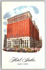 Hotel Statler New York City New York Street View Cars Postcard PC241 picture