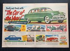 Vintage 1948 Ford 2-Page Print Ad picture