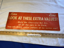 1950's Chevrolet Promotional Advertisement Bel Air Look At These Extra Values picture