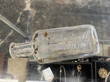 Vintage Piedmont Drug Co Medicine Bottle Gainesville GA Clear Glass Embossed picture