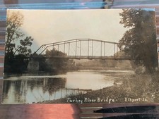 Vintage Rppc Turkey River Bridge, Elkport, Iowa.. Unposted picture