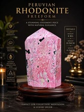 Premium Peruvian Rhodonite Crystal Freeform 8