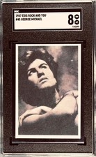 1987 Edis Rock & You #45 GEORGE MICHAEL SGC 8 Pop 1 highest Wham picture