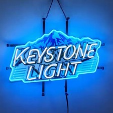 US STOCK Keystone Light Beer Neon Sign 19