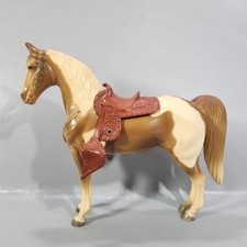 Breyer Palomino Pinto Western Saddle Horse #56 Brown White with MCM VTG '50-'60s picture