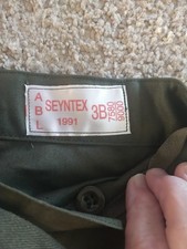 Vintage Seyntex Pants Belgium Army 1991 Military Combat M-64 Trouser Size 3B 32 picture
