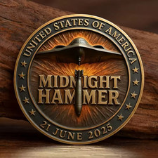 Iran–Israel War Operation Midnight Hammer Challenge Coin Military Veteran Gifts picture