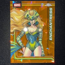 2026 Topps Chrome Marvel Comics Sapphire Enchantress Orange /25 picture