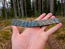 WWI ORIGINAL HUGE DRIVING BAND PIECE USED FOR TRENCH ART from CHRISTMAS BATTLES picture