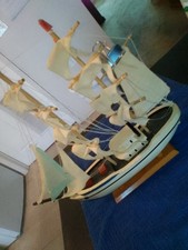 Vintage Whaling Ship Clipper 1846, Three Masts,  Marine Maritime Sailing picture
