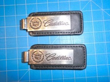 2019 Cadillac keychain leather tags   lot of 2 identical picture