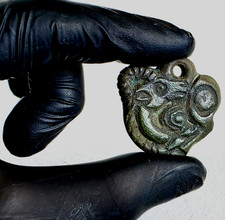 300 BC Ancient Carved Engraved Gemstone Pendant Medallion Wearable Amulet Unisex picture