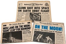 Kennedy Space Center NASA Collectible Newspaper Set – Apollo 11 / Space History picture