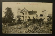 1910 Residence In Second Ward Medford  Wisconsin Postcard WI Victorian House  picture
