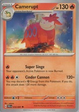 2024 POKÉMON SCARLET AND VIOLET PALDEA EVOLVED #012 CAMERUPT ILLUSTRATION RARE picture