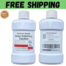 3.3oz (100ml) Cerium Oxide Glass Polishing Liquid – Deep Cleaning & Removes Wipe picture