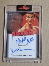 2024 Leaf Jean Claude Van Damme Michel Qissi Kickboxer Auto Autograph HardSigned picture