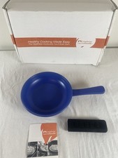Longaberger Flameware 8” Skillet Cornflower Blue 3223230 NEW IN BOX picture