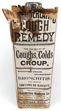 Antique 1880s Advertising Glass Bottle Chamberlain Des Moines Iowa Made In USA picture