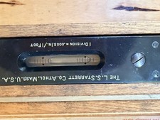 Exceptional Vintage Starrett No.199 Master Precision Level In original wood case picture