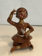 Vintage Mid-Century Black Americana African Native Dancer Figurine - Open Mouth picture