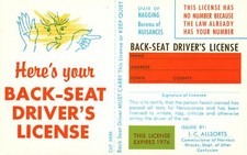 Vintage Postcard Here Is Your Boxy Driver's License Poster License Issuance picture