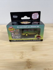 Funko Bitty POP Rides Jurassic Park Dr. Alan Grant and Jurassic SUV picture