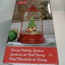 Disney Holiday Lantern Mickey Mouse Christmas Snow Water Globe Glitter 2023 Red picture