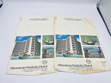 Sheraton Waikiki Hotel Vintage Letter Postcard / Envelope Set Lot 2 Hawaii 1970s picture