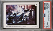 POP 3 PSA 10 Batman 1989 Topps Batmobile 1st Edition Movie Sticker 12% Gem Rate picture