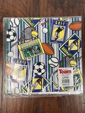 VTG Fanwrap Inc 1800 Pro Team Gift Wrap Sports 20 in x 30 in X4 Sheets USA Made picture