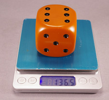 Vintage Bakelite Catalin Dice Pen Holder Desk Accessory Tested Simichrome 136g picture