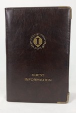 Vintage 1970s Inter-Continental Hotels  Brown Vinyl Guest Folder picture