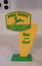 Miniature John Deer Sign -Tractor Desk Shelf Farming Display Diorama 7