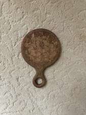 Antique Pyrography Handheld Mirror picture